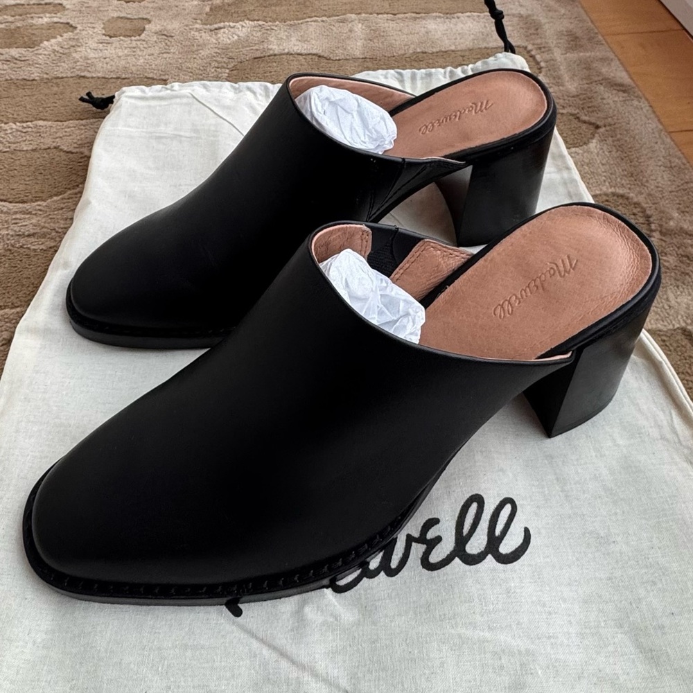 Black Madewell Heeled Mules